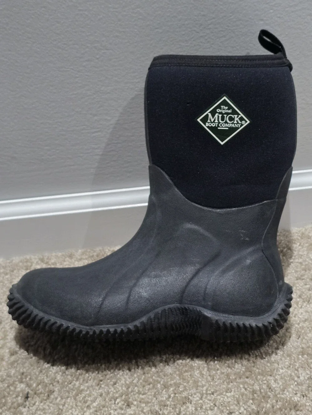 The Muck Boot Company Kids Size 5 Black Boots With Inserts
